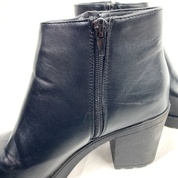 Koi Footwear Chunky Vegan Chelsea Ankle Boot With Tassel - Black, Size UK 5/US 7 - Picture 9 of 12